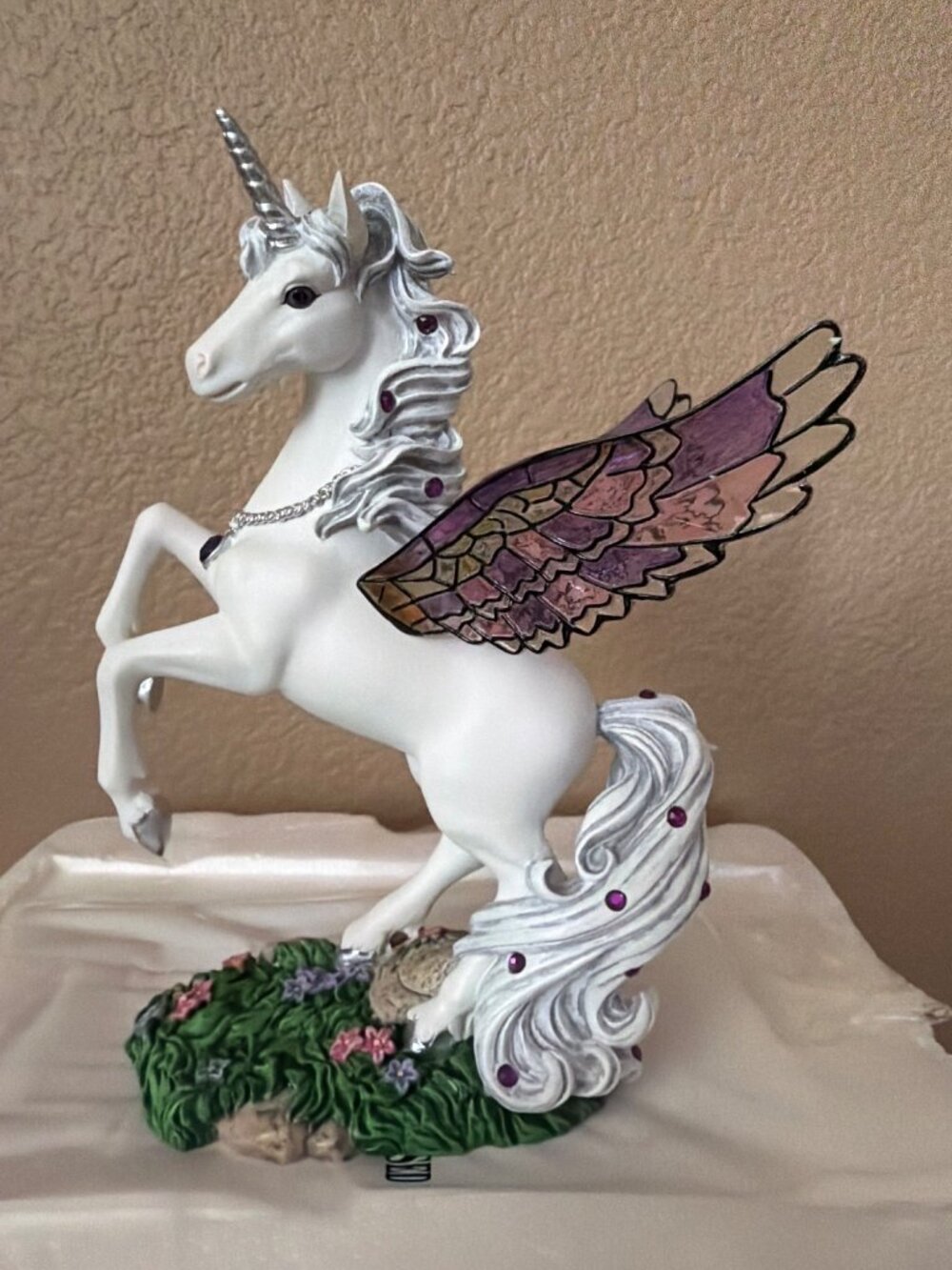 Hamilton Collection Jeweled Reflections Amethyst Splendor Unicorn w/Box & COA - Picture 7 of 16